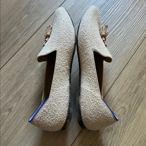 NEW Rothy's Almond Tassel Loafer in Toasty Boucle Size 7.5 Limited Edition RARE - Picture 7 of 10